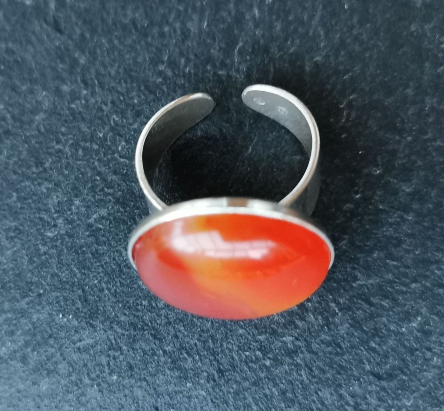 Anelli: Bague Cornaline et argent 925 – Nuovo e nell'imballaggio originale da Veyrier venduto da Leilazizou 2