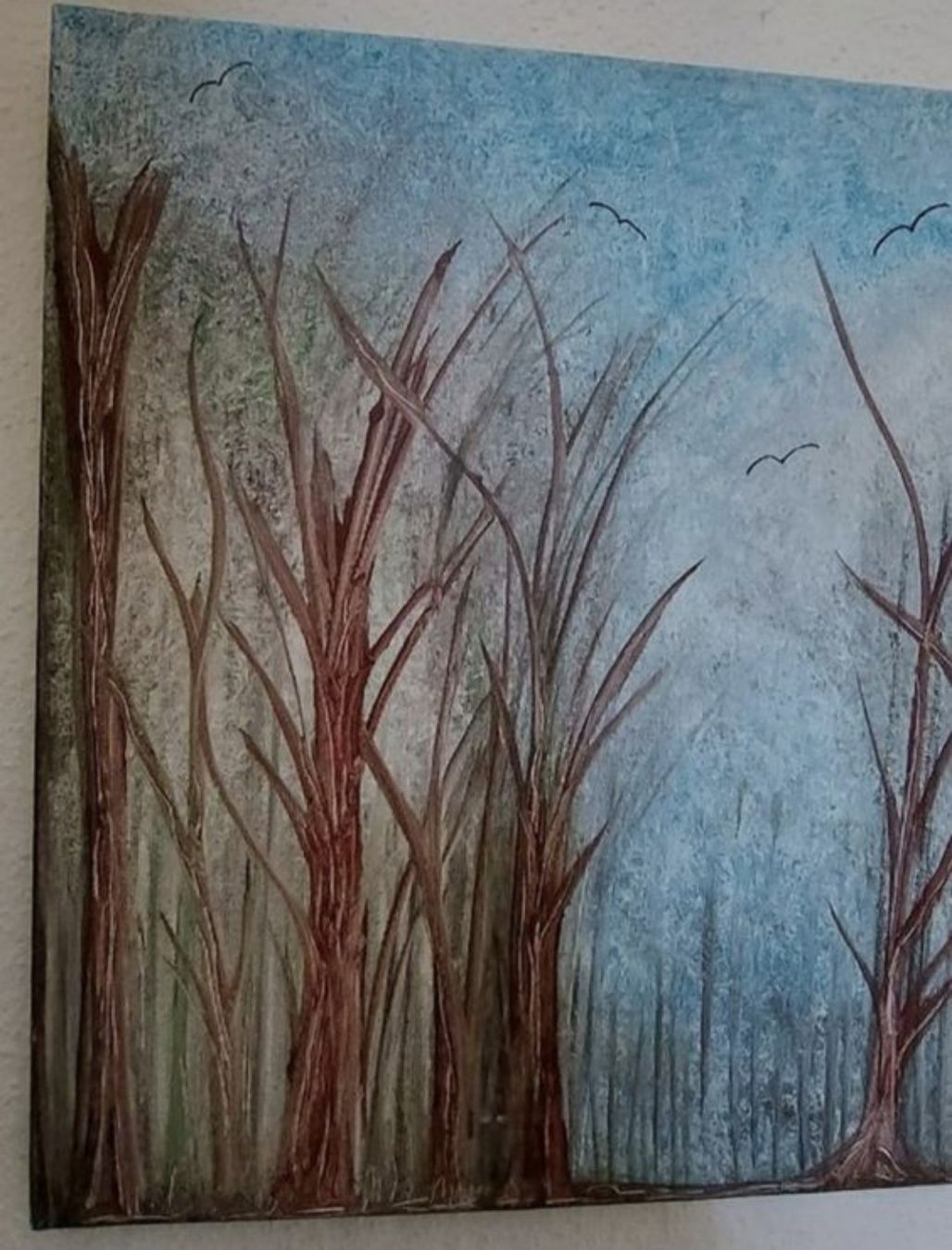 Dipinti: Gemälde "Herbstwald,handmade 55×46 – Nuovo (secondo la descrizione) da Riehen venduto da Steinbock1970 2