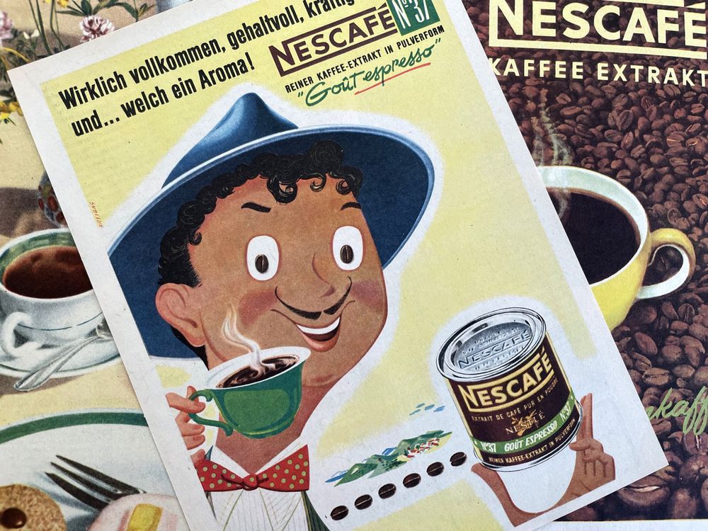 Nescafé - 3 Alte Werbungen / Anciennes Publicités 1948/56 | Kaufen Auf ...