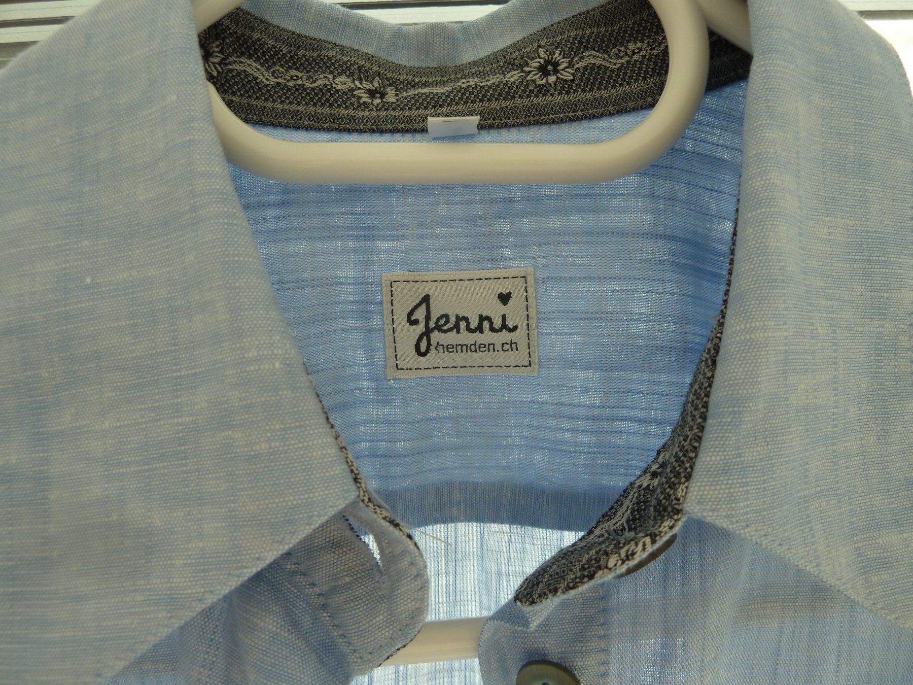 Camicette: Damen Bluse Edelweiss hellblau Gr.36 Leinen-Baumwolle – Nuovo (secondo la descrizione) da Meiringen venduto da Lifestyle55 7