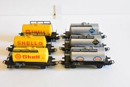 6 Kesselwagen von Märklin ohne OVP.