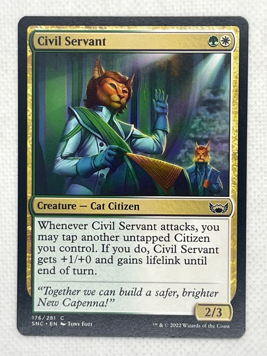 Magic The Gathering Sammelbilder & Trading cards: MTG Civil Servant SNC 176 Englisch Common – Gebraucht aus Hinterkappelen von Kim1992
