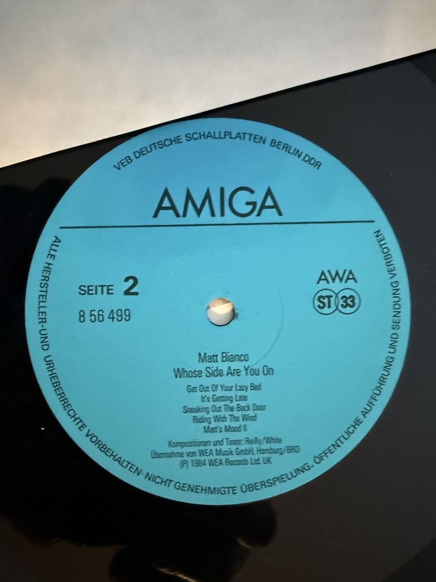 Dischi in vinile: Matt Bianco - Whose Side Are You On - Schallplatte – Usato da Goldach venduto da Messerguru 3