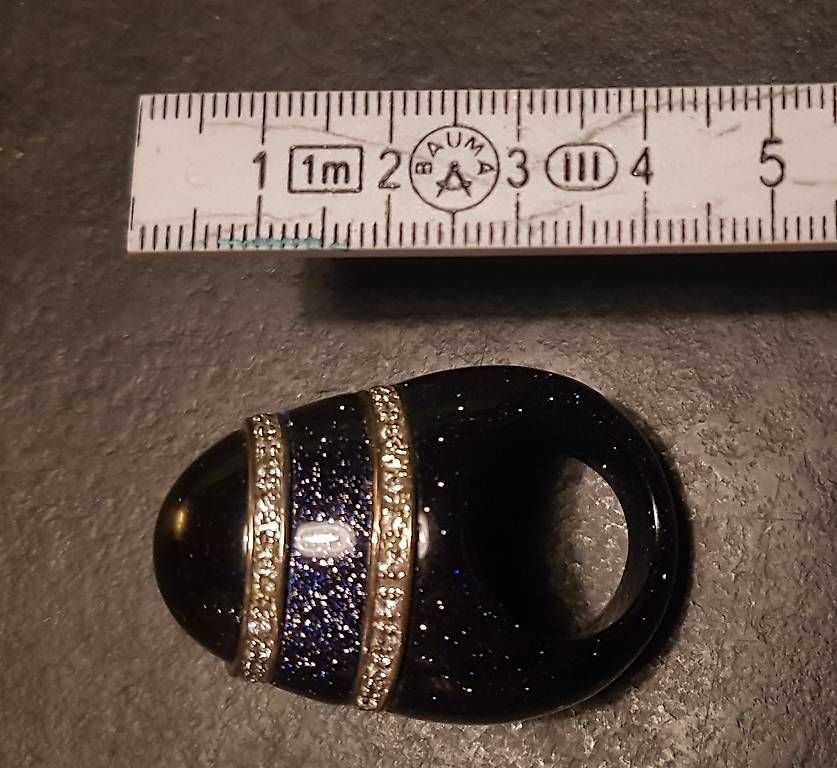 Bagues: Ring dunkelblau mit Glitzer – D'occasion à Hilterfingen par boal1980 1