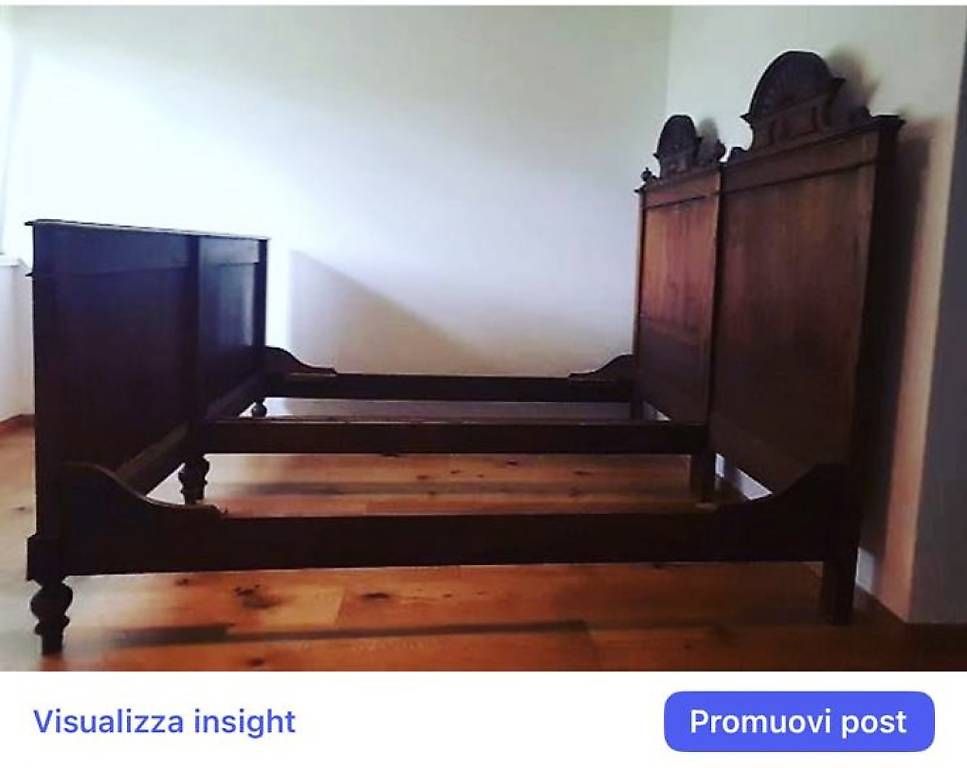 Letti: Antique 1800 Chestnut Bedframe – Usato da Melide venduto da cla_g5fs