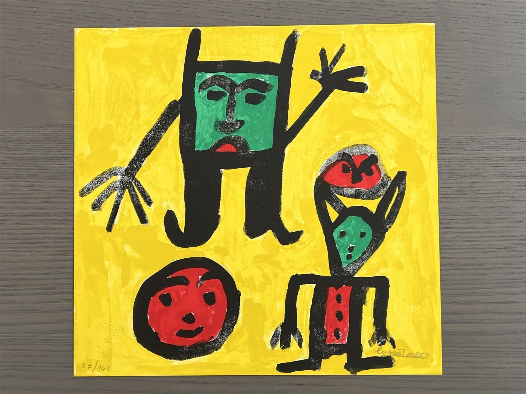Grafica & Litografie: Eugène Ionesco Lithographie handsigniert – Usato da Adliswil venduto da buch_und_kunst