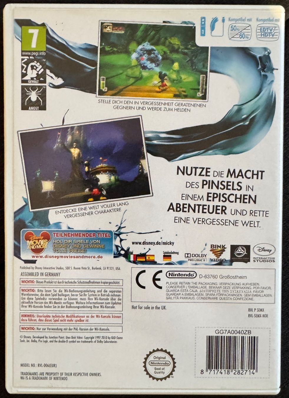 Nintendo Jeux: Nintendo Wii - Disney Micky Epic – D'occasion à Seuzach par Inspektor99 1