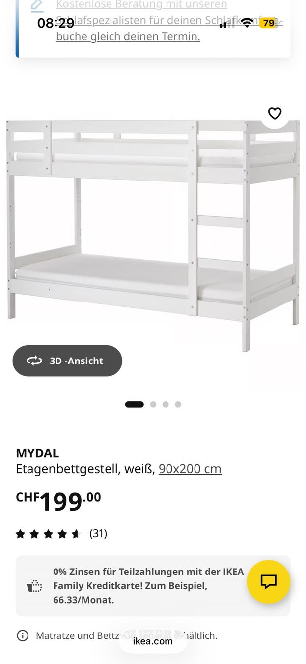 Ikea Betten: Mydal Hochbett Kinder IKEA – Gebraucht aus Zürich von manuunited 3