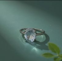 Wunderschöner Vintage Ring mit grossem Aquamarin Stein 💎