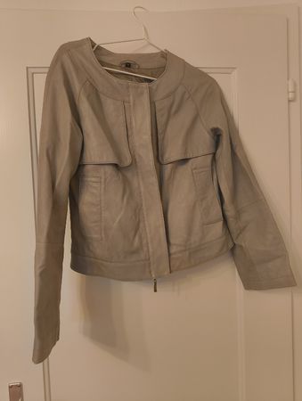 Lederjacke Beige, Grösse XS, Top Zustand!