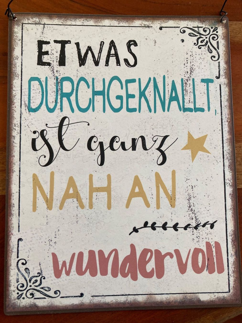 Schilder: Blechschild 20x25cm – Gebraucht aus Eschenbach SG von verbascum