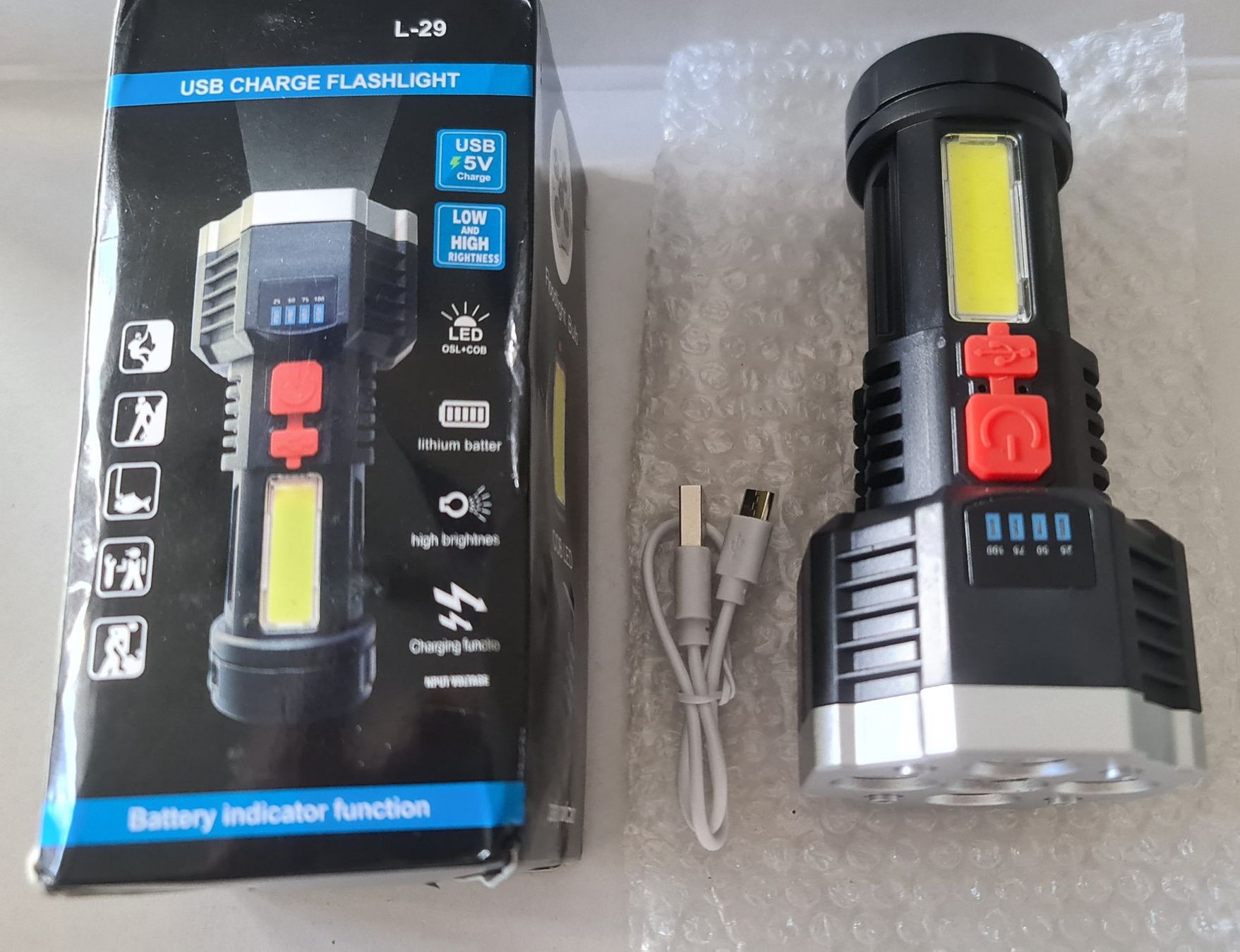 Lampade: Wiederaufladbare LED Taschenlampen – Nuovo e nell'imballaggio originale da Uerkheim venduto da Kaufoption 6