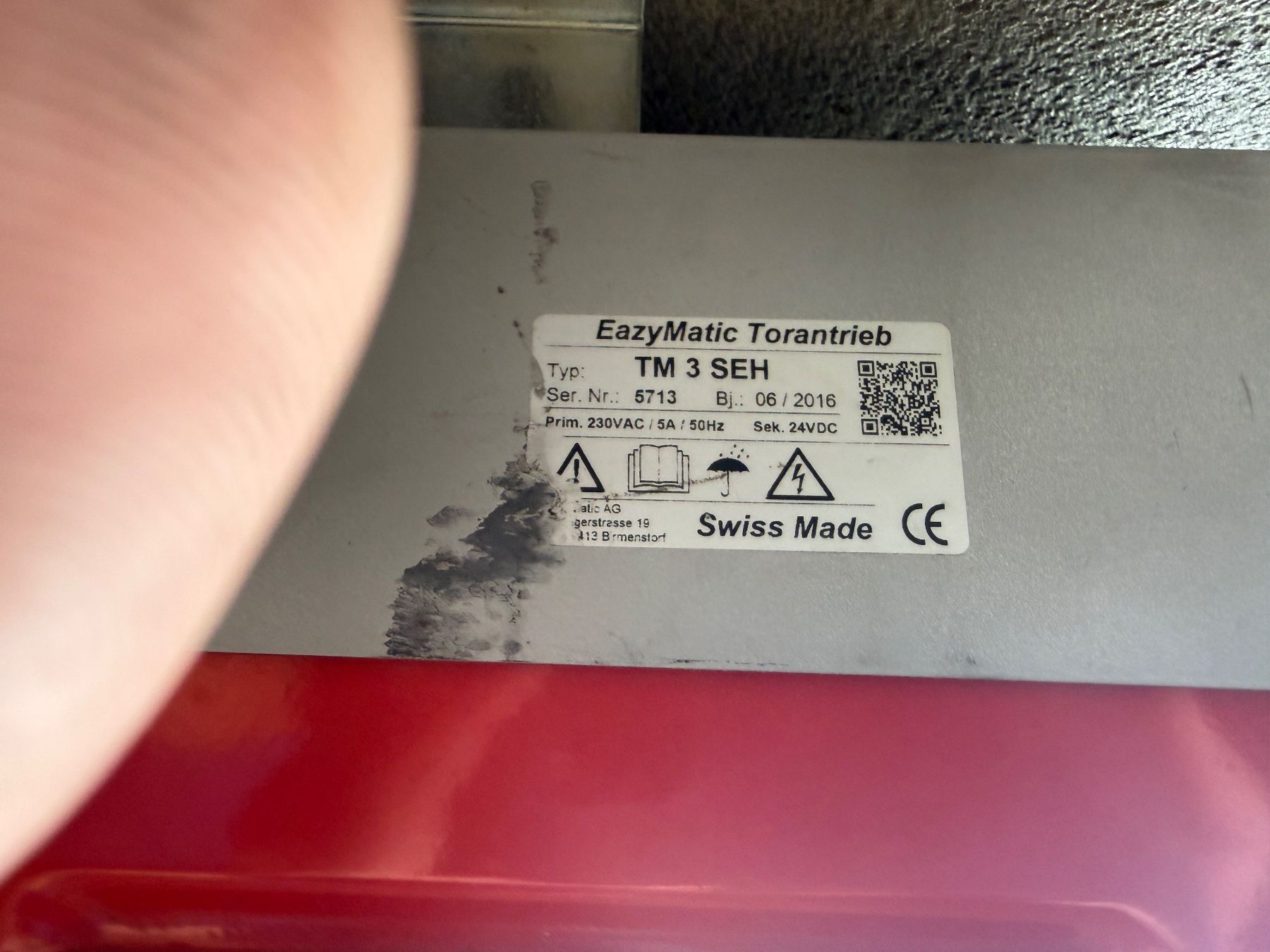 Berner Torantriebe Altro Materiale elettrico: EazyMatic Torantrieb TM 3 SEH gebraucht – Usato da Altishofen venduto da Meierrige 1