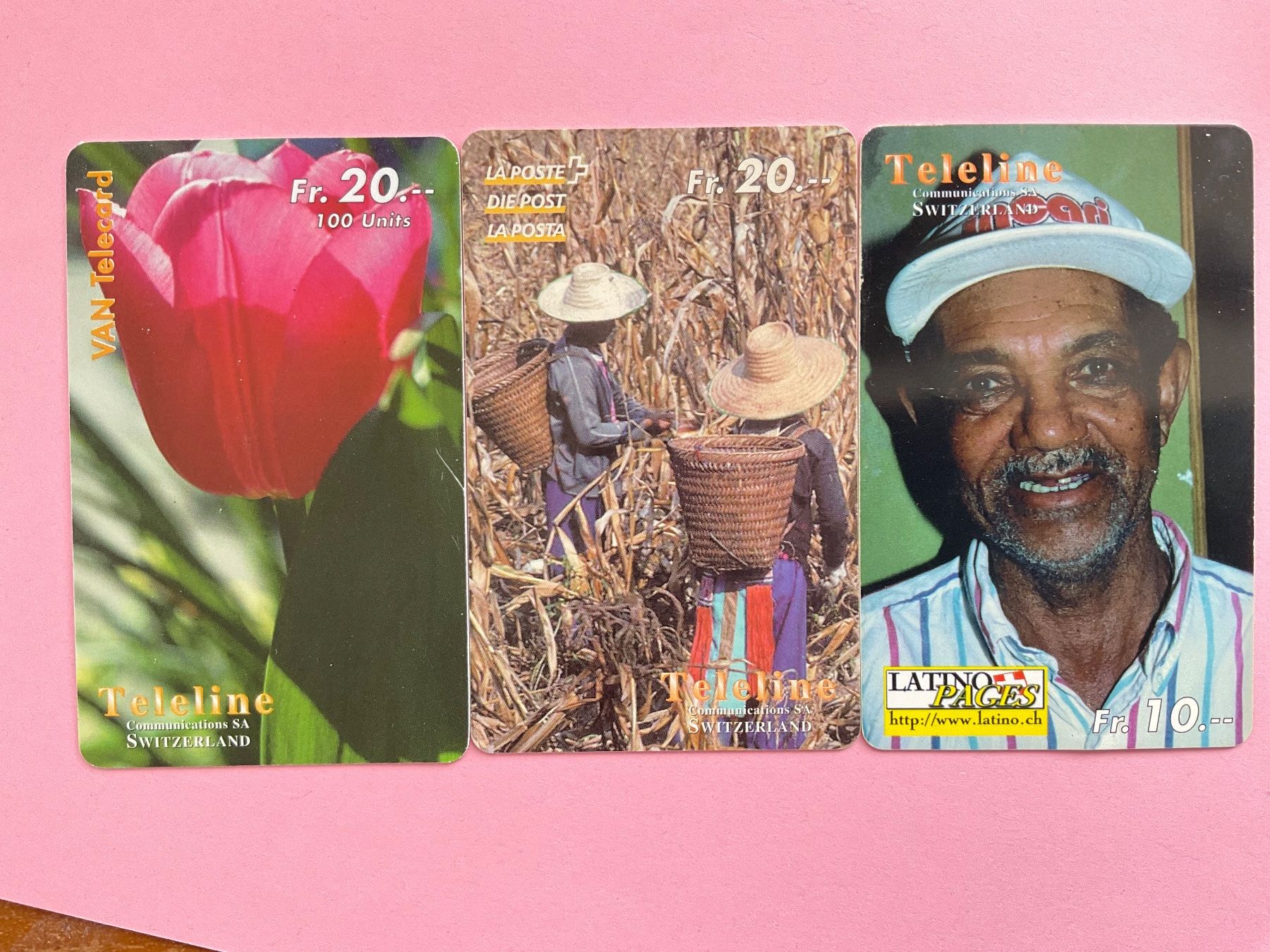 Schede telefoniche: 3 Teleline Telefonkarten – Usato da Winterthur venduto da Grap75