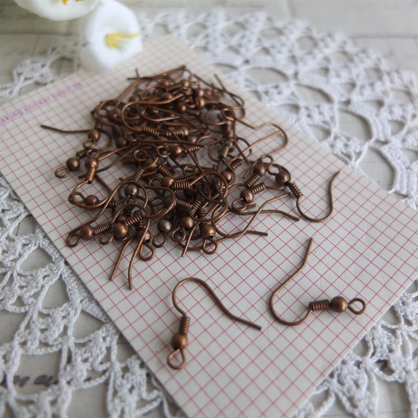 Orecchini pendenti & Orecchini a lobo: 50 Base pour boucles d'oreilles Bronze – Nuovo (secondo la descrizione) da Meyrin venduto da laservette99