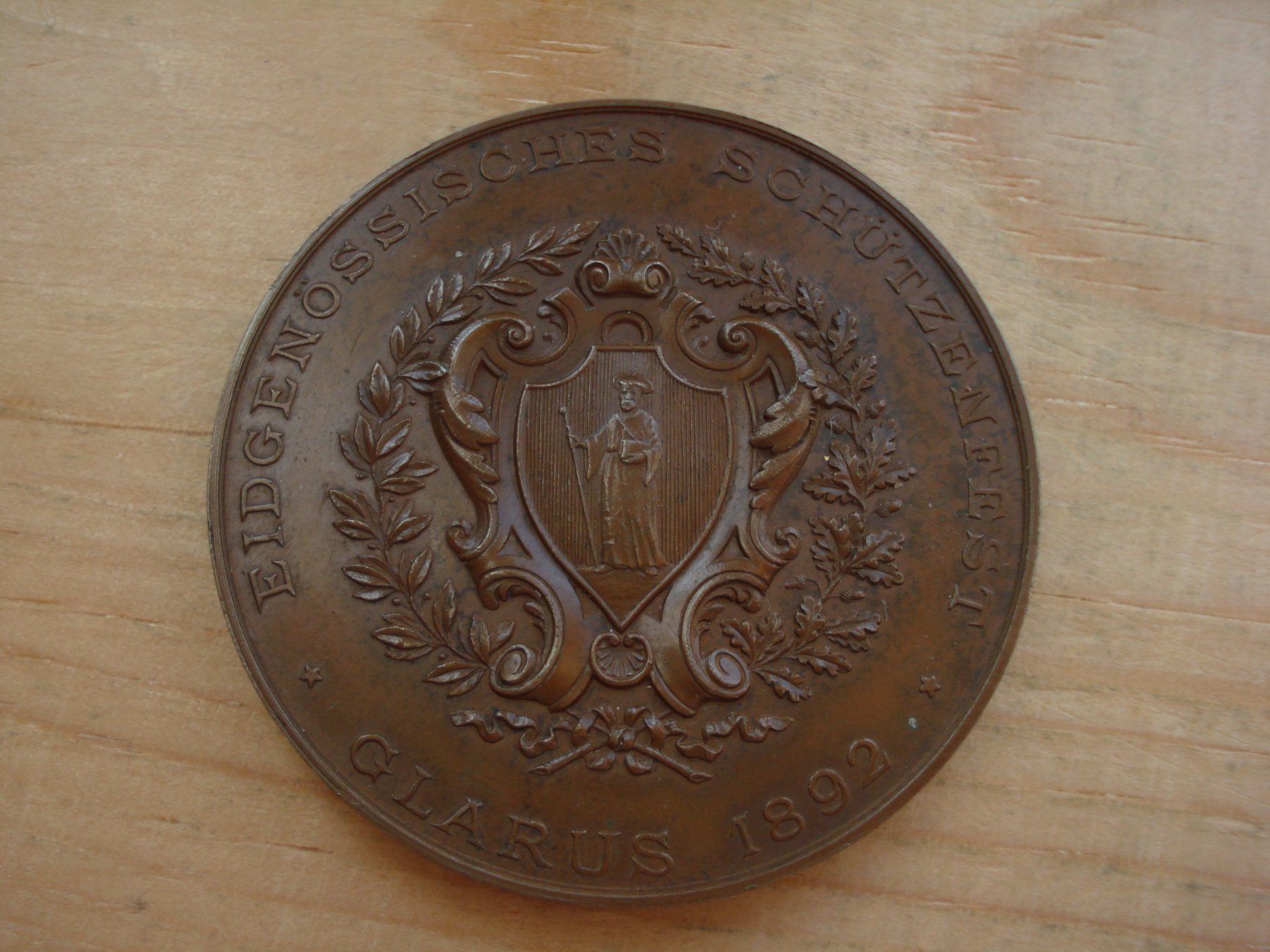 Medaglie: (M3) Swiss shooting Glarus 1892 808e – Usato da Erlach venduto da Net-Coins
