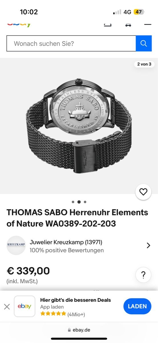 Thomas Sabo Orologi: Thomas Sabo Uhr – Nuovo e nell'imballaggio originale da Dübendorf venduto da SwissSki26 1