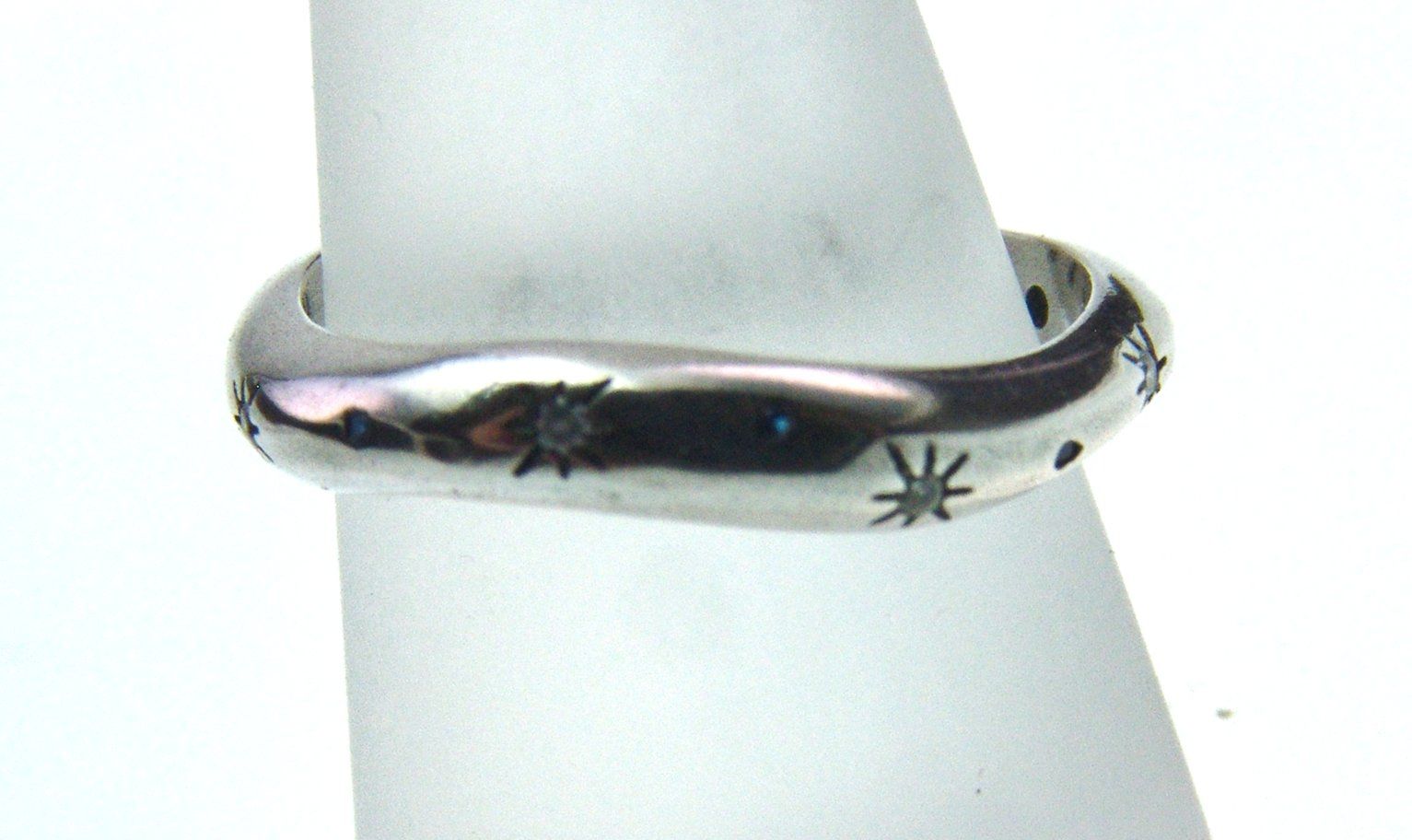 Ringe: 925 Silber Fingerring mit funkelden Steinchen Sterne – Neu (gemäss Beschreibung) aus Schmitten FR von la_luna_blue