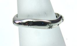 925 Silber Fingerring mit funkelden Steinchen Sterne