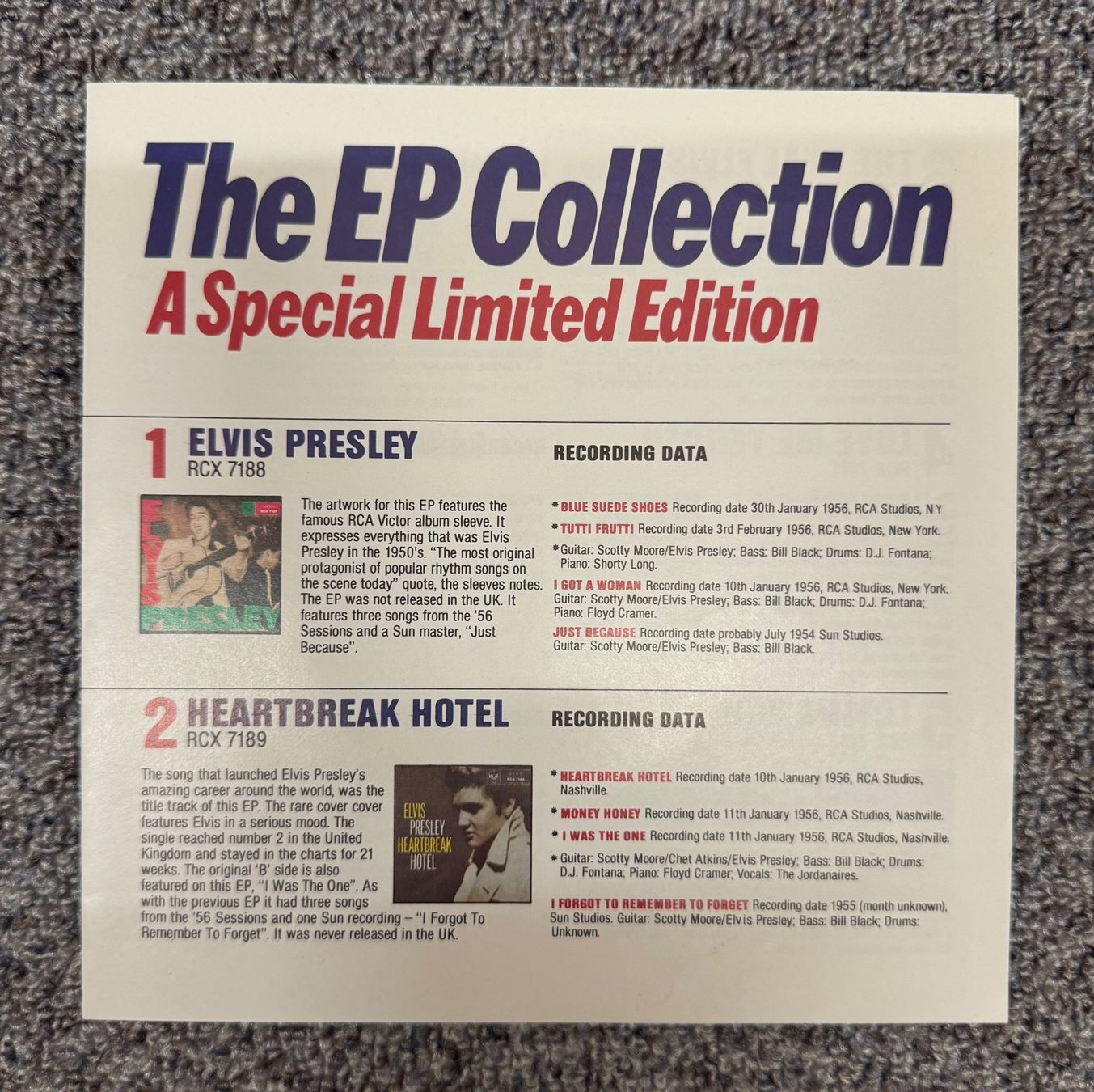 Dischi in vinile: Elvis Presley Single Set - The E.P. Collection – Nuovo (secondo la descrizione) da Triesen venduto da cla_q2js 3