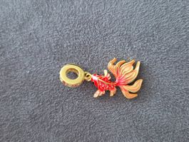 Charm Feuerfisch rot goldfarbig +Garantie