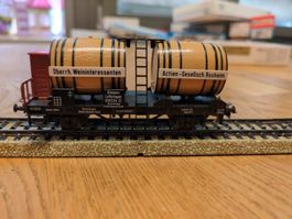 Märklin H0 Güterwagen mit Fässern Oberrh. Weininteressenten 