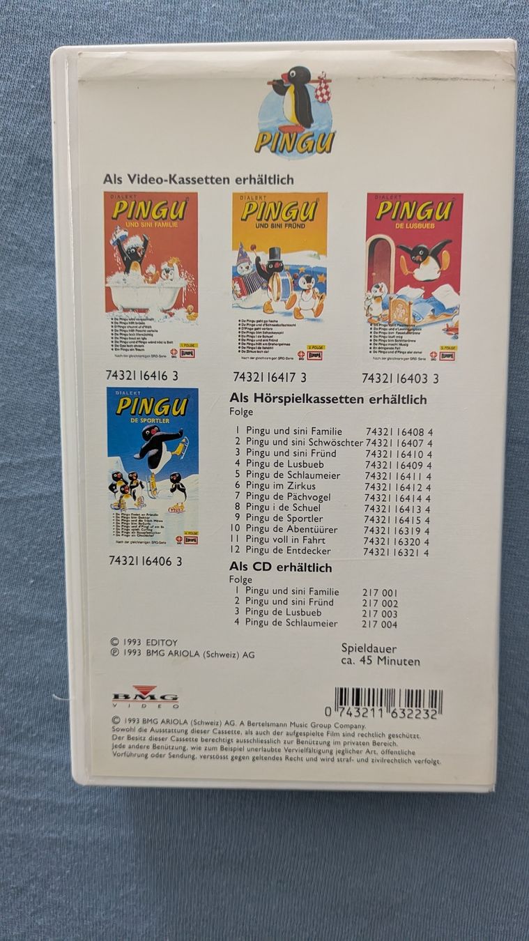 Toutes les VHS: Pingu de Entdecker, VHS  – D'occasion à Rottenschwil par chnoblipress 1