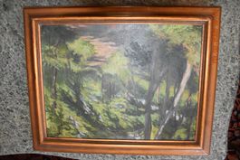 Schönes Bild von Franz Krauss (Schweiz) Wald bei der Reuss I