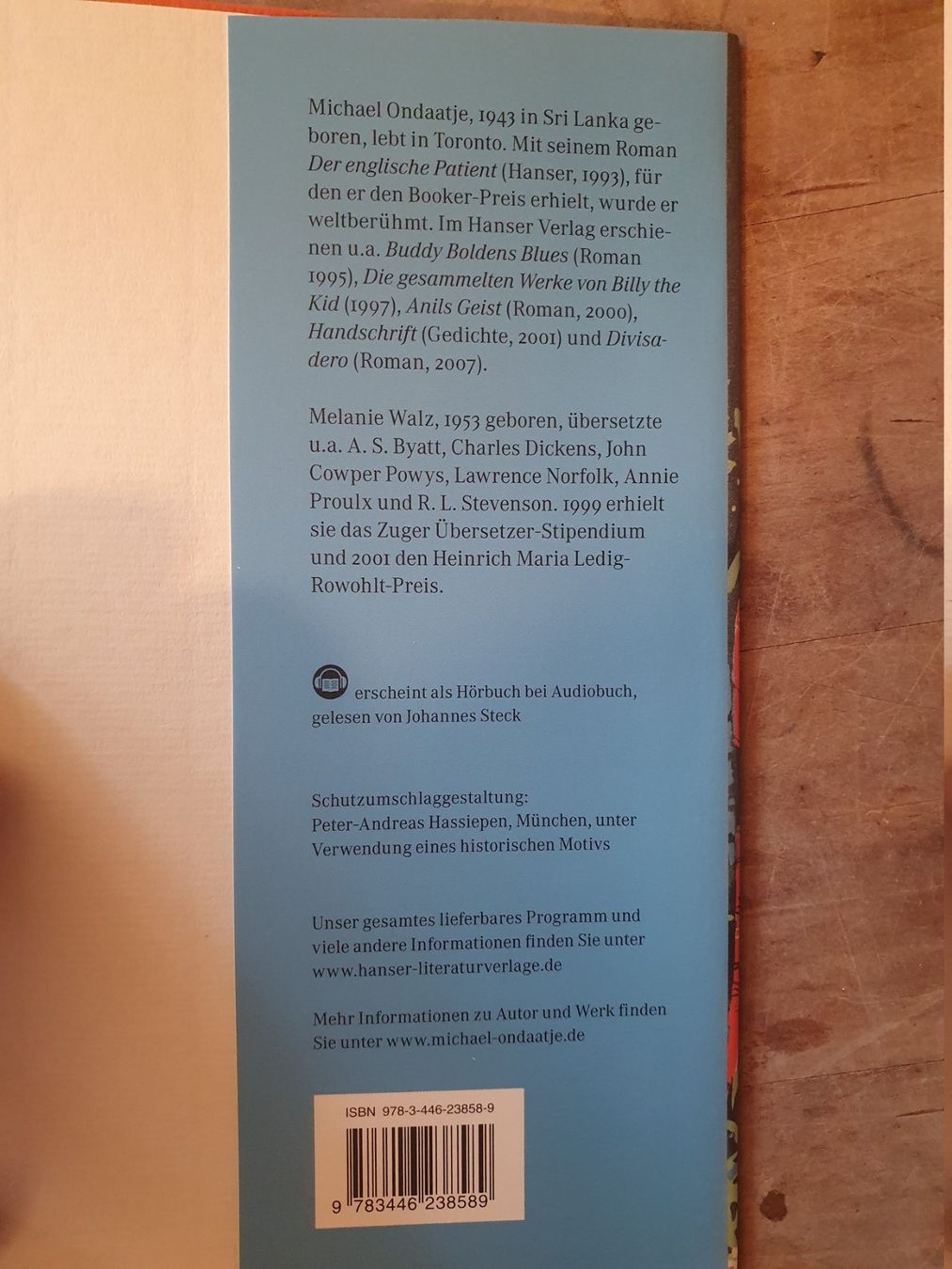 Libri: Katzentisch Michael Ondaatje Hanser – Usato da Zürich venduto da loosebone 3