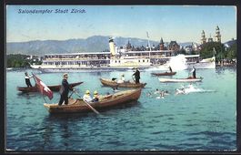 Salon-Dampfer Stadt Zürich, Ruderboote 
