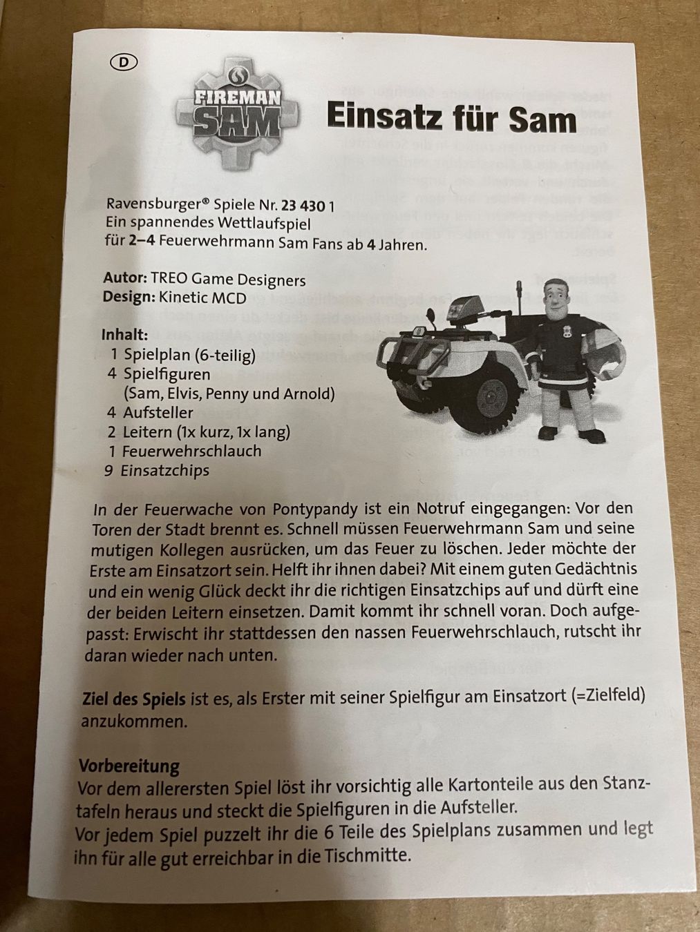 Ravensburger Giochi: Ravensburger Mitbringspiele Einsatz für Feuerwehrmann Sam – Usato da Eschlikon TG venduto da RamonaSt 4