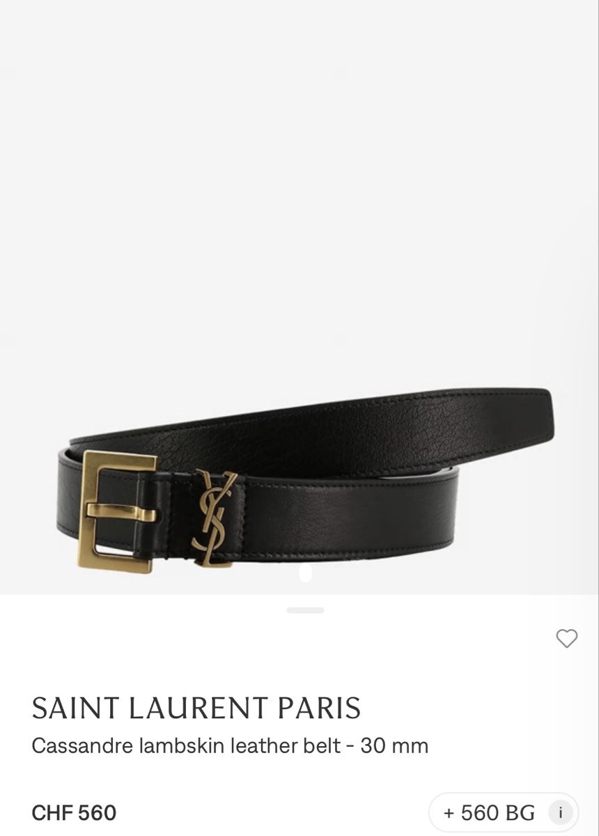 Saint Laurent Cinture: Yves Saint Laurent Gürtel – Usato da Stäfa venduto da Nicole093 2