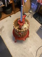 Obstpresse Holz rot guter Zustand 20L