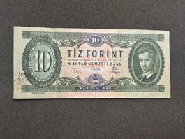 10 Forint Ungarn Banknote 1969