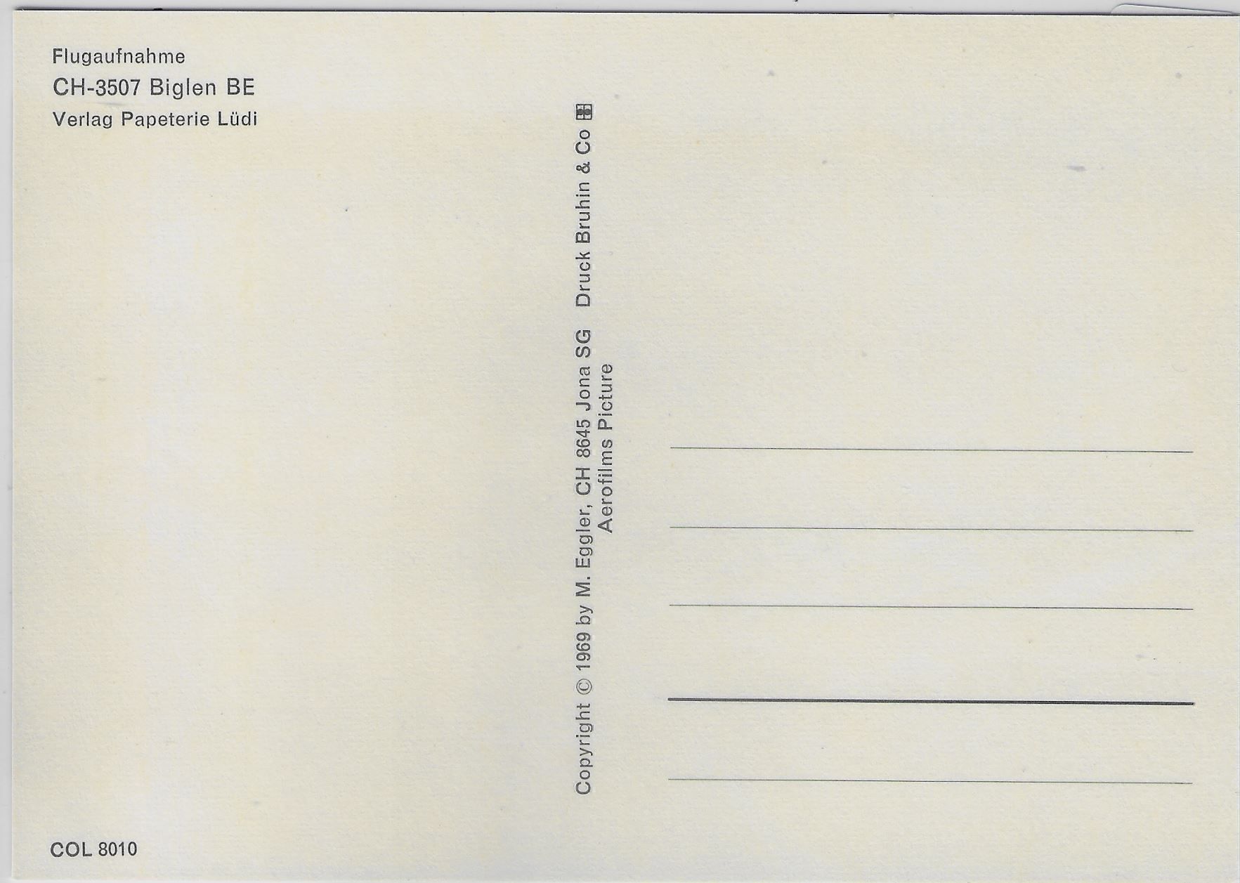 Cartoline postali: Flugaufnahme Biglen BE – Antico da Ettingen venduto da Kartenplanet 1