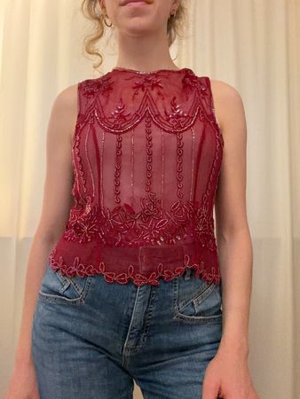 Vintage shirt burgundy