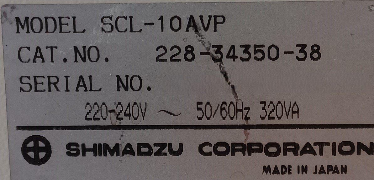 Accessori da laboratorio: Shimadzu SCL-10A VP Controller – Difettoso da Niederdorf venduto da LeptonAG_Labor 7