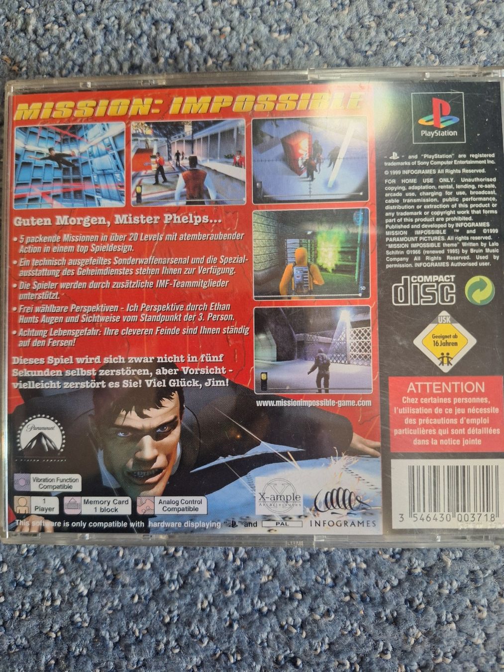 Spiele: Playstation 1 Mission Impossible Game – Gebraucht aus Stansstad von saschaz88 1