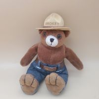 Peluche ourson Smokey Bear 2000s 17 cm