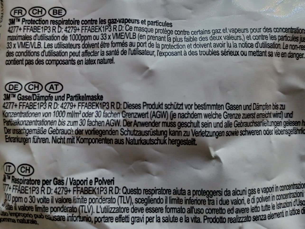 Masques: Gase/Dämpfe und Partikelmaske – D'occasion à Bern par els_p8p9 3