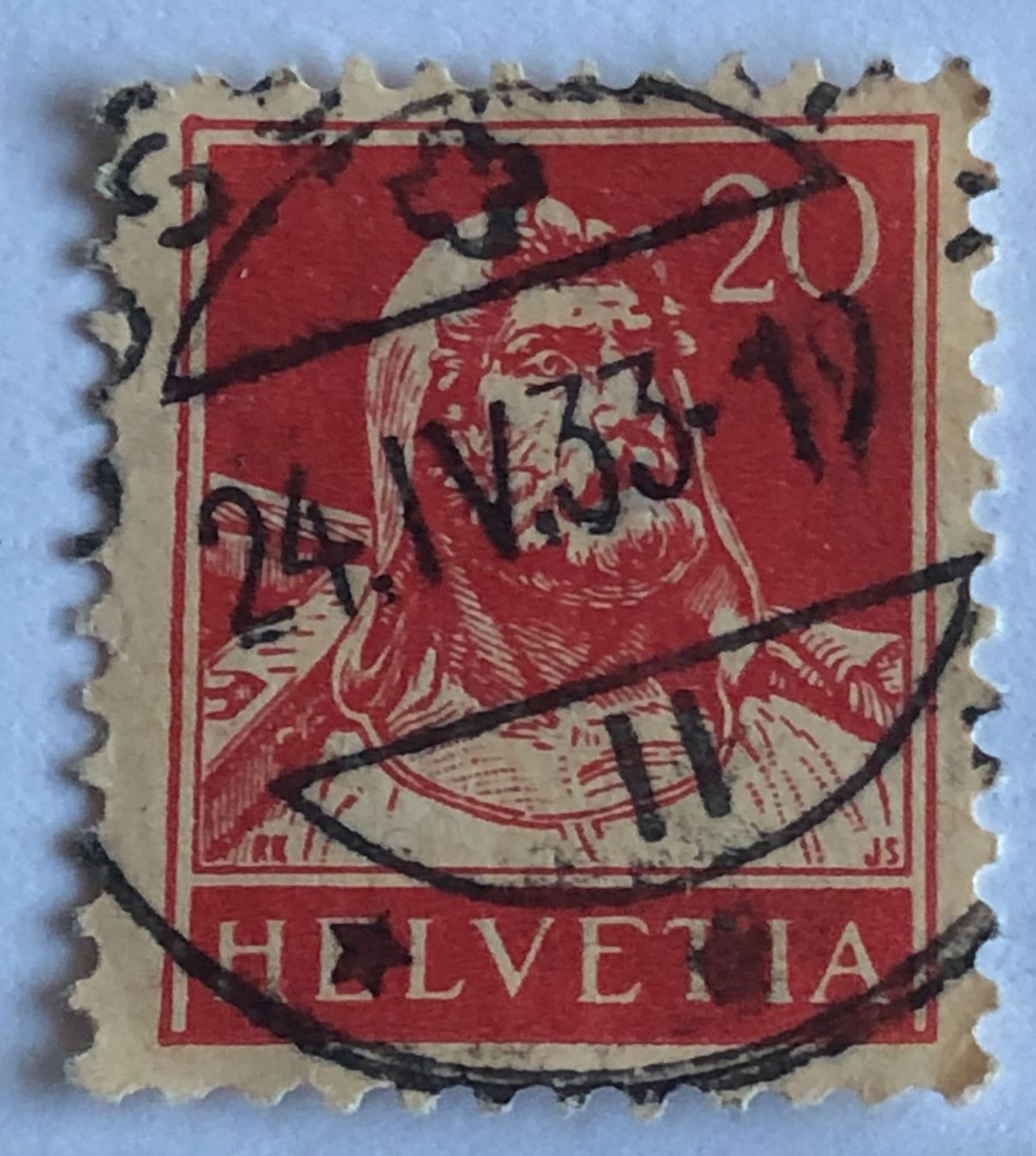 Alle Briefmarken: Tellbrustbild Nr.174 gestempel    – Gebraucht aus Aarau von Billa007