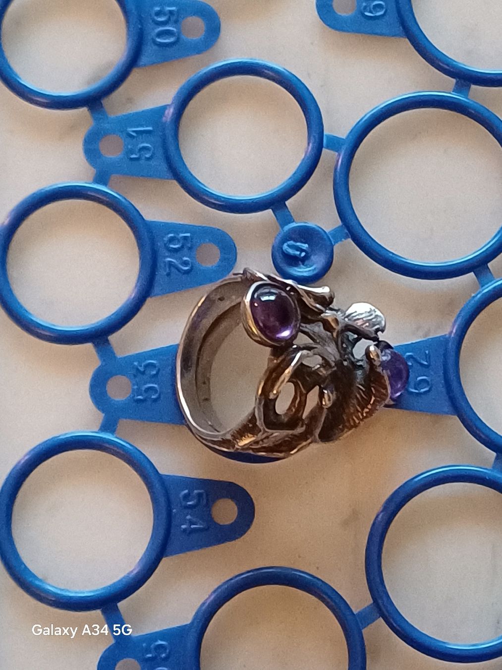 Ringe: SCHÖNER RING "HANDMADE" AMETHYST 925 STERLING SILBER NEU 53 – Neu (gemäss Beschreibung) aus Au ZH von FashionConsultant 6