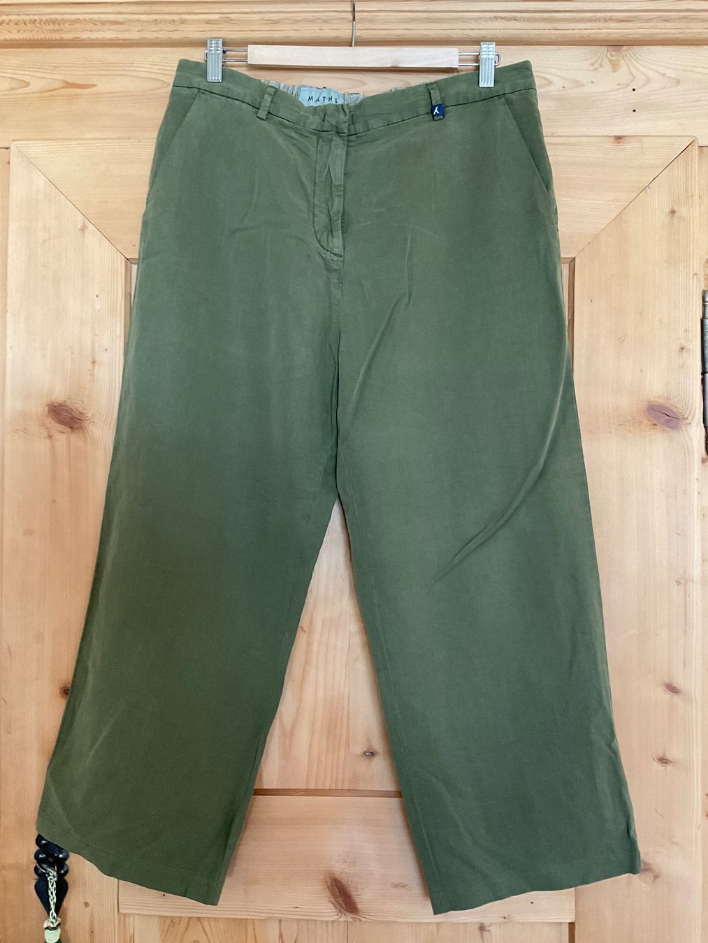 Hosen: LEINEN HOSE KHAKI OLIV GRÖSSE IT46 D40 MATHS – Neu (gemäss Beschreibung) aus Scuol von Lotus2020 3
