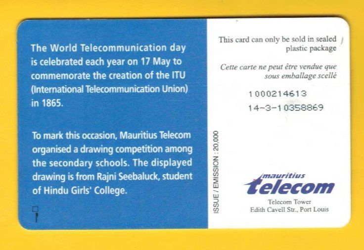 Telefon- & Taxkarten: Telefonkarte Mauritius – Gebraucht aus Winterthur von Grap75 1