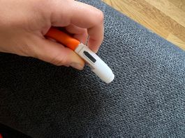 LED Hundehalsband Leuchtend Orange 37cm USB Wiederaufladbar