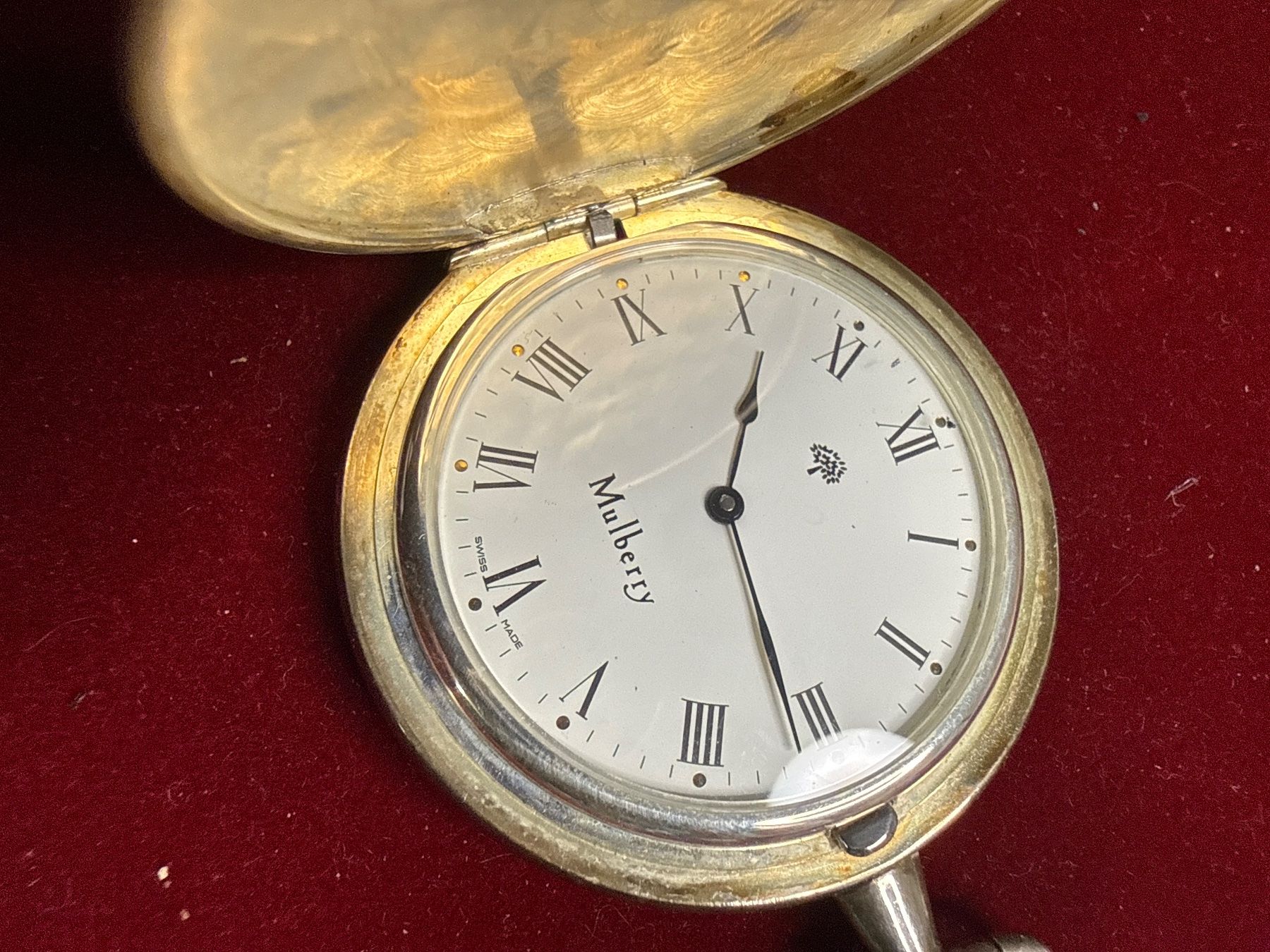 Uhren: Mulberry Taschenuhr echt Silber 43 mm – Gebraucht aus Pfeffingen von Allhandelklgwatches 1