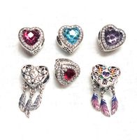 Charm cœur compatible avec bracelet.