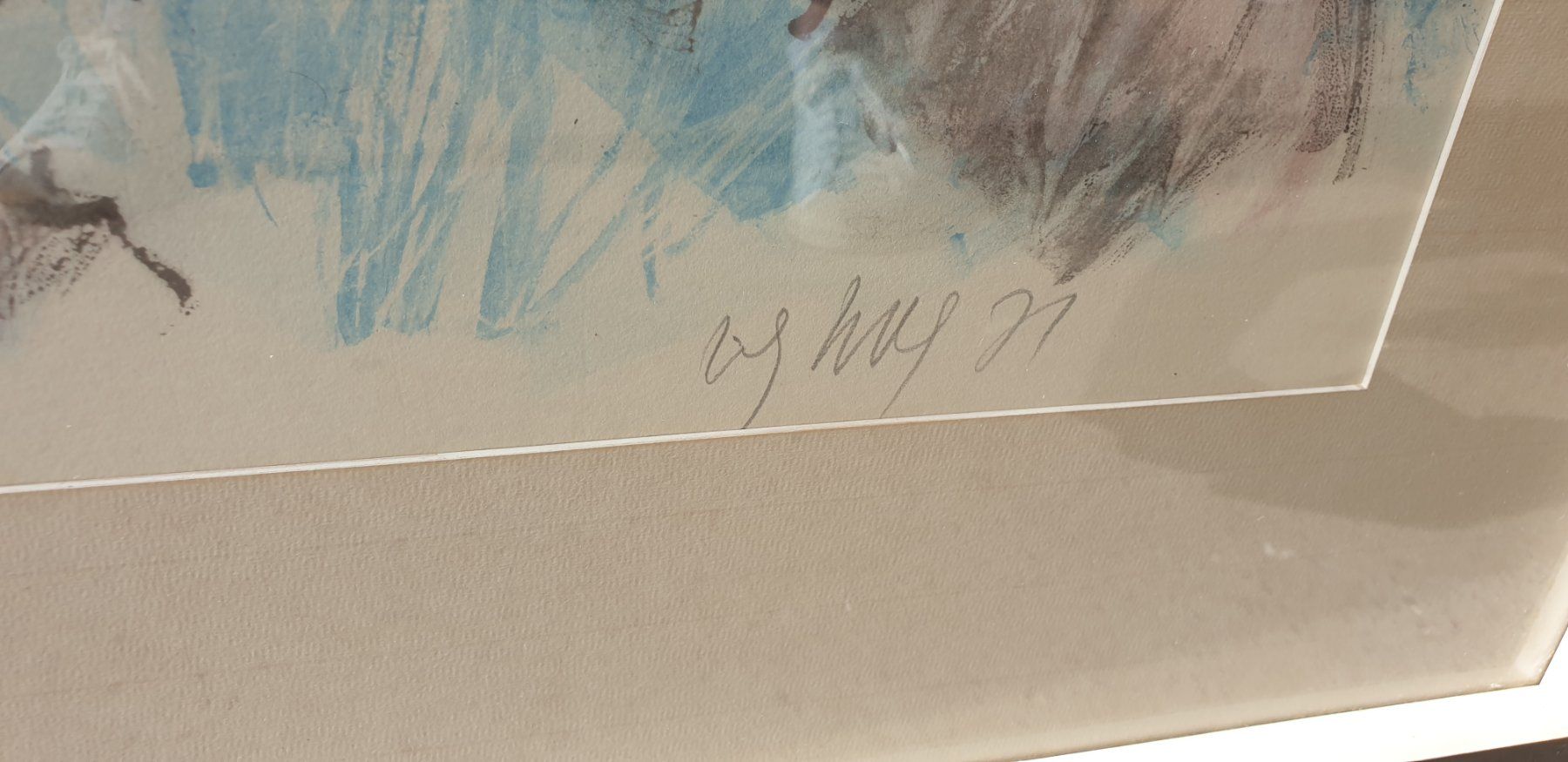 Grafiken & Lithographien: Fritz Hug Lithographie Hund Sennenhund – Gebraucht aus Emmen von Brockofsky 2