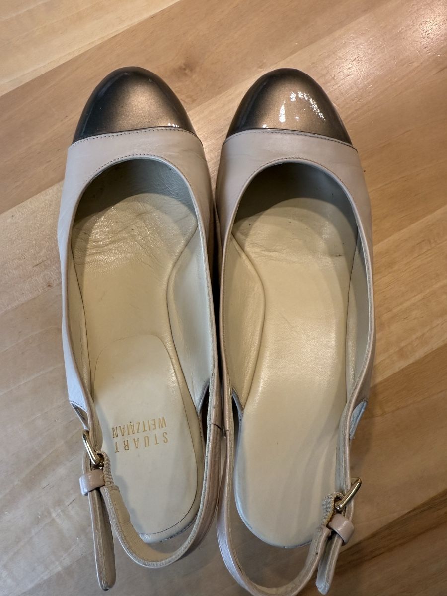Stuart Weitzman Scarpe da donna: Stuart Weitzman Slingpumps Beige Gr. 37.5 Top! – Usato da Mettmenstetten venduto da _4_YOU_ 4
