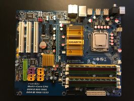 Mainboard GIGABYTE P35C- DS3R  + Intel Q6600 CPU +  2GB DDR2